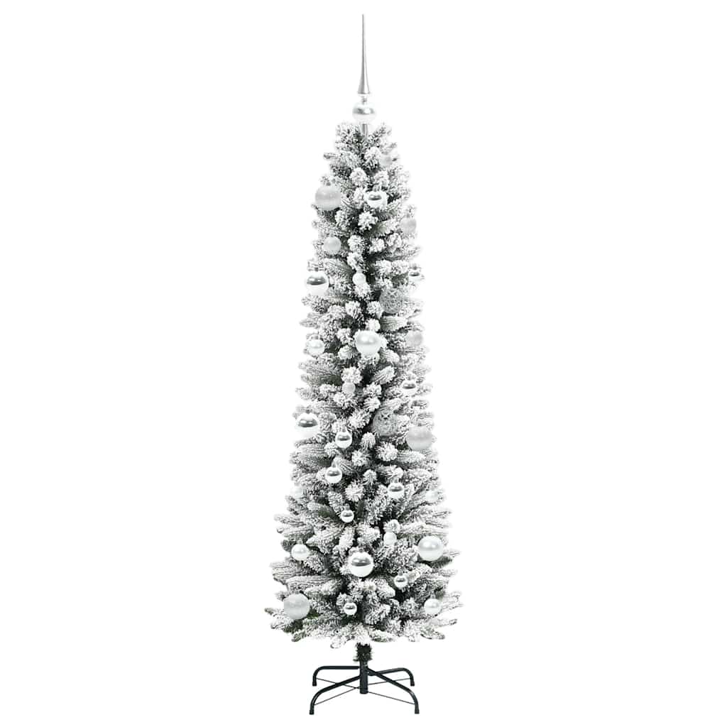 Künstlicher Weihnachtsbaum mit 150 LEDs Grün und Weiß 150 cm