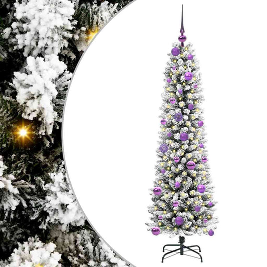 Künstlicher Weihnachtsbaum mit 150 LEDs Grün und Weiß 150 cm