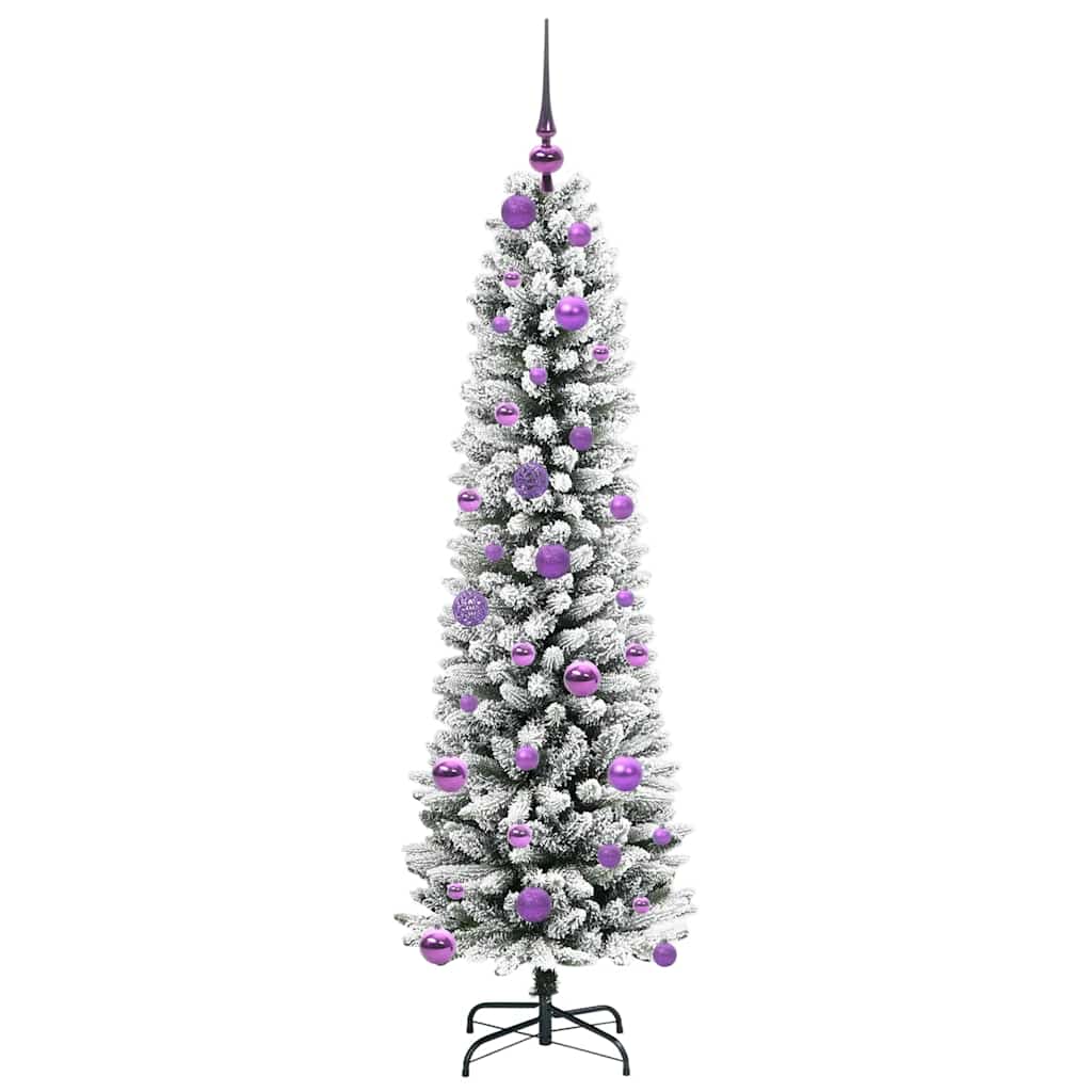 Künstlicher Weihnachtsbaum mit 150 LEDs Grün und Weiß 150 cm