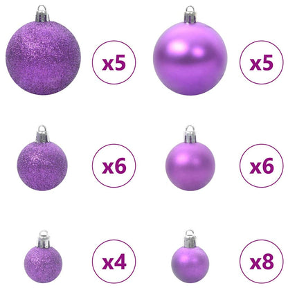 Künstlicher Weihnachtsbaum mit 150 LEDs Grün und Weiß 150 cm