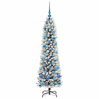 Künstlicher Weihnachtsbaum mit 150 LEDs Grün und Weiß 150 cm