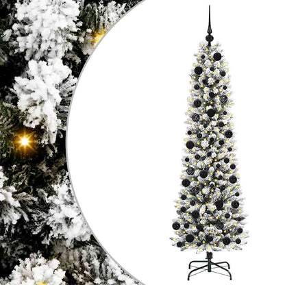 Künstlicher Weihnachtsbaum mit 300 LEDs Grün und Weiß 180 cm