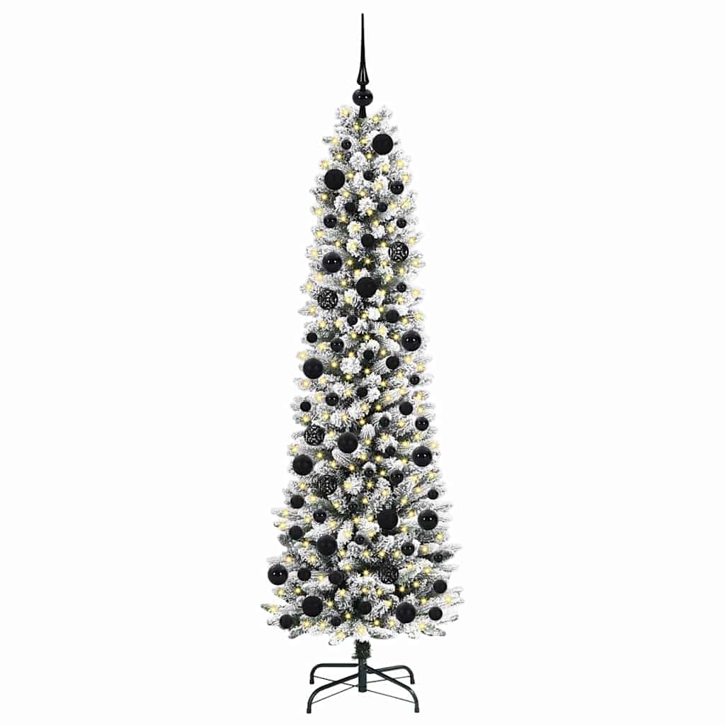Künstlicher Weihnachtsbaum mit 300 LEDs Grün und Weiß 180 cm