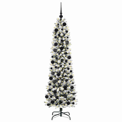 Künstlicher Weihnachtsbaum mit 300 LEDs Grün und Weiß 180 cm