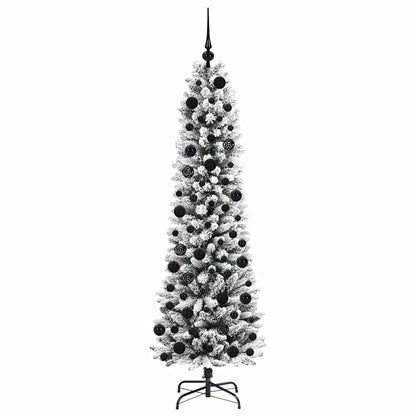 Künstlicher Weihnachtsbaum mit 300 LEDs Grün und Weiß 180 cm