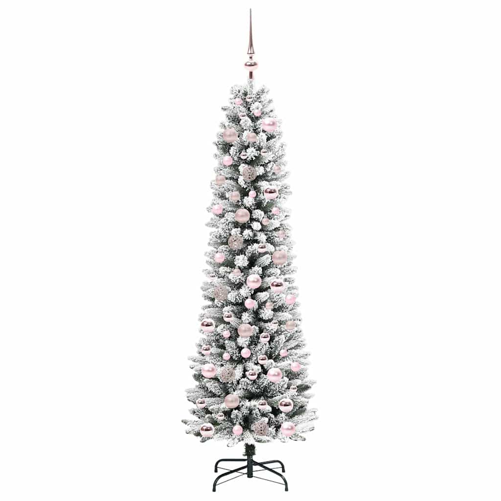 Künstlicher Weihnachtsbaum mit 300 LEDs Grün und Weiß 180 cm