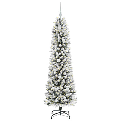 Künstlicher Weihnachtsbaum mit 300 LEDs Grün und Weiß 180 cm