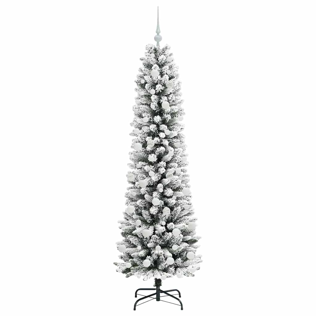 Künstlicher Weihnachtsbaum mit 300 LEDs Grün und Weiß 180 cm
