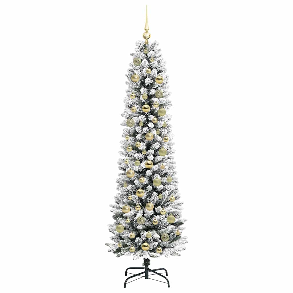 Künstlicher Weihnachtsbaum mit 300 LEDs Grün und Weiß 180 cm