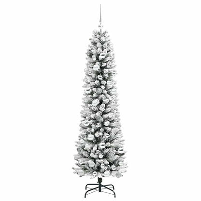 Künstlicher Weihnachtsbaum mit 300 LEDs Grün und Weiß 180 cm