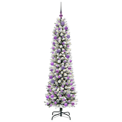 Künstlicher Weihnachtsbaum mit 300 LEDs Grün und Weiß 180 cm