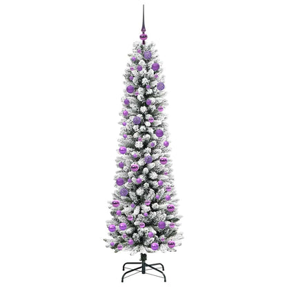 Künstlicher Weihnachtsbaum mit 300 LEDs Grün und Weiß 180 cm
