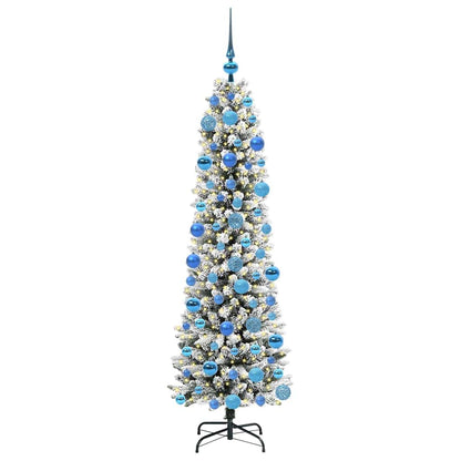Künstlicher Weihnachtsbaum mit 300 LEDs Grün und Weiß 180 cm