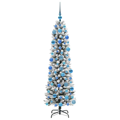 Künstlicher Weihnachtsbaum mit 300 LEDs Grün und Weiß 180 cm