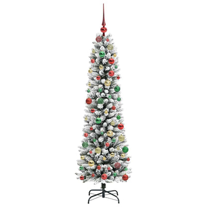 Künstlicher Weihnachtsbaum mit 300 LEDs Grün und Weiß 180 cm