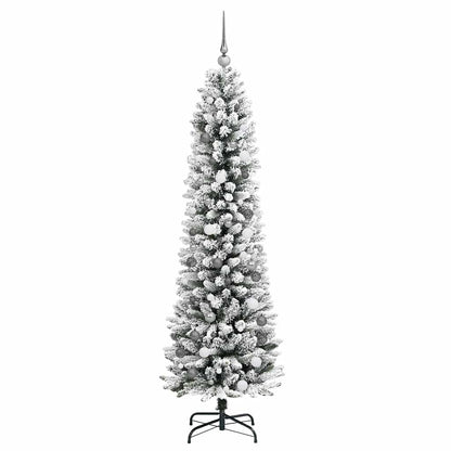 Künstlicher Weihnachtsbaum mit 300 LEDs mit Ständer Weiß 210 cm