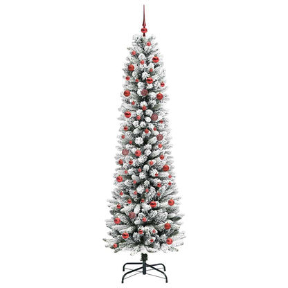 Künstlicher Weihnachtsbaum mit 300 LEDs Grün und Weiß 210 cm