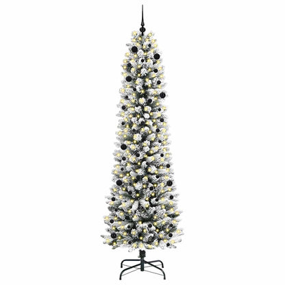Künstlicher Weihnachtsbaum mit 300 LEDs Grün und Weiß 240 cm