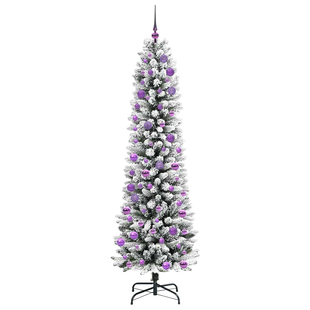 Künstlicher Weihnachtsbaum mit 300 LEDs Grün und Weiß 240 cm
