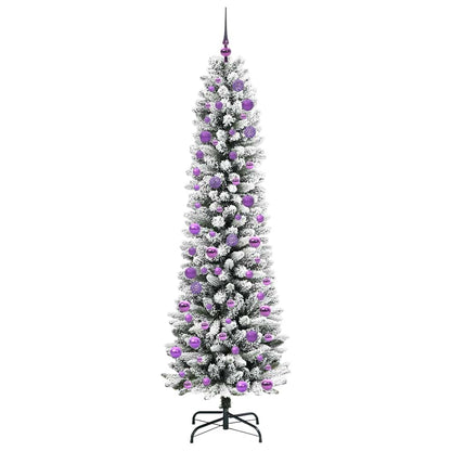 Künstlicher Weihnachtsbaum mit 300 LEDs Grün und Weiß 240 cm