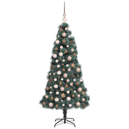 Künstlicher beleuchteter Weihnachtsbaum mit Kugel-Set 120 cm