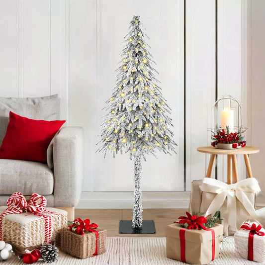 Weihnachtsbaum mit 150 LEDs Weiß 120 cm PE und Stahl