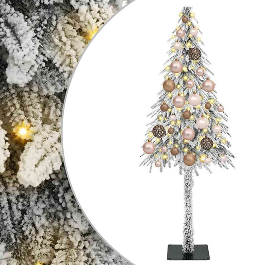 Weihnachtsbaum mit 150 LEDs Weiß 120 cm PE und Stahl