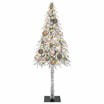 Weihnachtsbaum mit 150 LEDs Weiß 120 cm PE und Stahl
