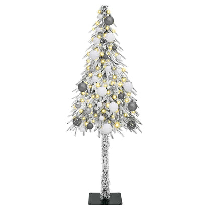 Weihnachtsbaum mit 150 LEDs Weiß 120 cm PE und Stahl