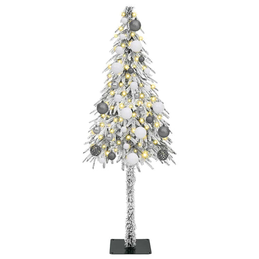 Weihnachtsbaum mit 150 LEDs Weiß 120 cm PE und Stahl