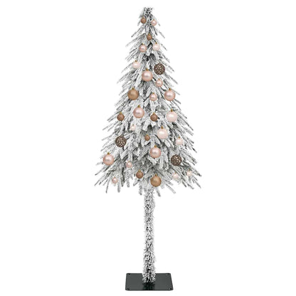 Weihnachtsbaum mit 150 LEDs Weiß 150 cm PE und Stahl