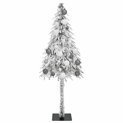 Weihnachtsbaum mit 150 LEDs Weiß 150 cm PE und Stahl