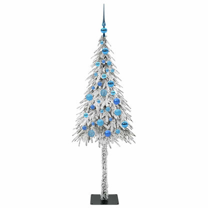 Weihnachtsbaum mit 150 LEDs Weiß 150 cm PE und Stahl