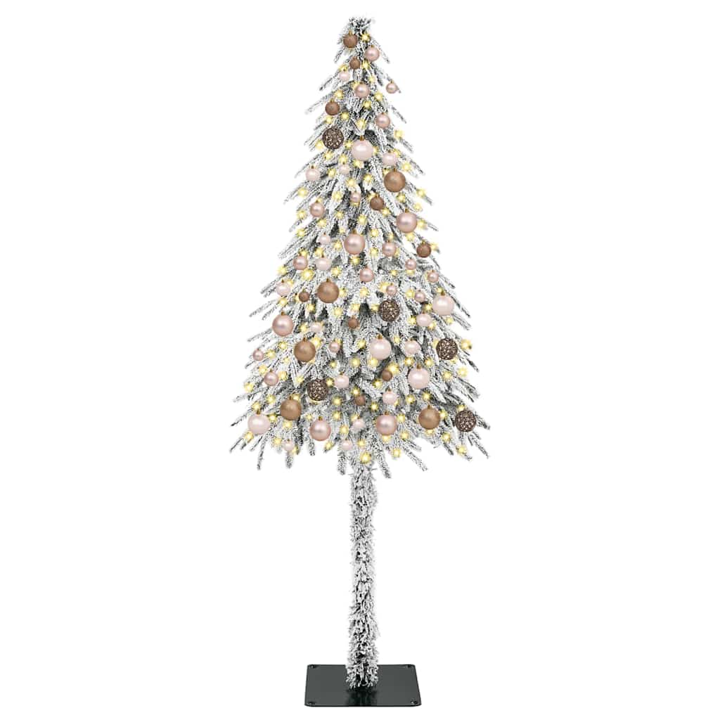 Weihnachtsbaum mit 300 LEDs Weiß 180 cm PE und Stahl
