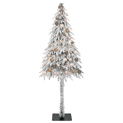 Weihnachtsbaum mit 300 LEDs Weiß 180 cm PE und Stahl