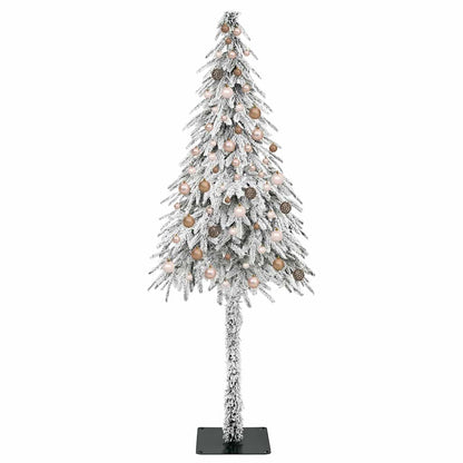 Weihnachtsbaum mit 300 LEDs Weiß 210 cm PE und Stahl