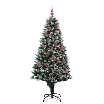 Künstlicher Weihnachtsbaum mit 150 LEDs mit Ständer Grün 150 cm