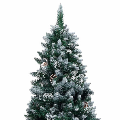 Künstlicher Weihnachtsbaum mit 150 LEDs mit Ständer Grün 150 cm