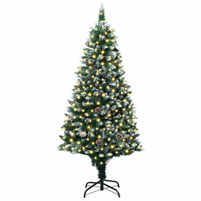 Künstlicher Weihnachtsbaum mit 300 LEDs mit Ständer Grün 180 cm