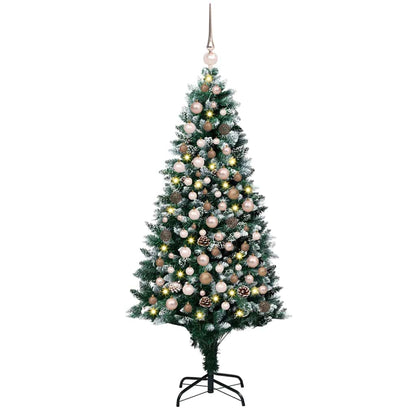 Künstlicher Weihnachtsbaum mit 300 LEDs mit Ständer Grün 180 cm