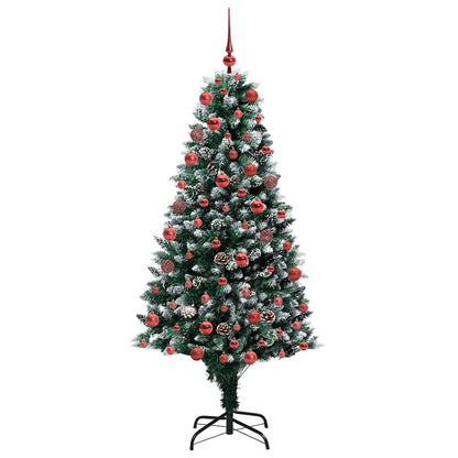 Künstlicher Weihnachtsbaum mit 300 LEDs mit Ständer Grün 180 cm