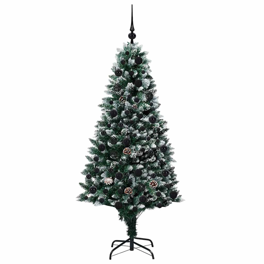 Künstlicher Weihnachtsbaum mit 300 LEDs mit Ständer Grün 180 cm