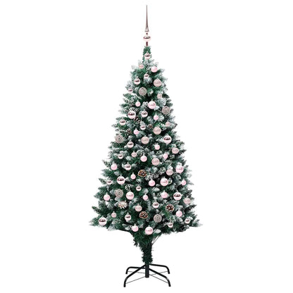 Künstlicher Weihnachtsbaum mit 300 LEDs mit Ständer Grün 180 cm