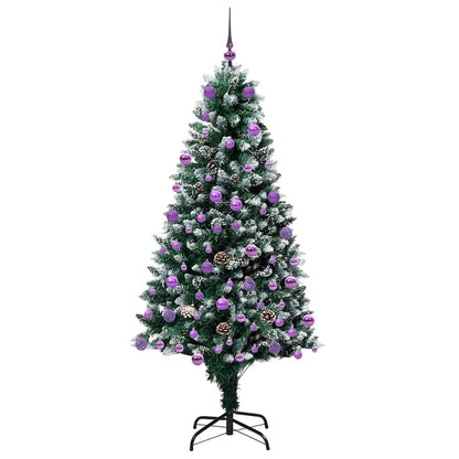 Künstlicher Weihnachtsbaum mit 300 LEDs mit Ständer Grün 180 cm