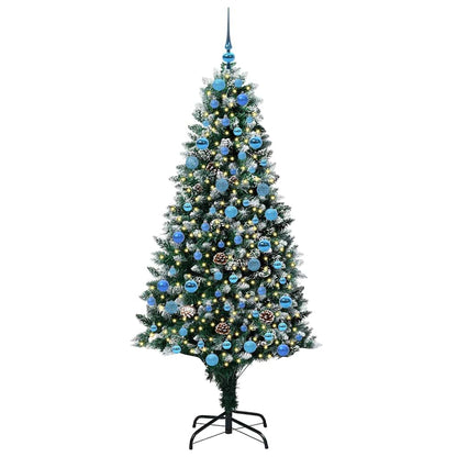 Künstlicher Weihnachtsbaum mit 300 LEDs mit Ständer Grün 180 cm