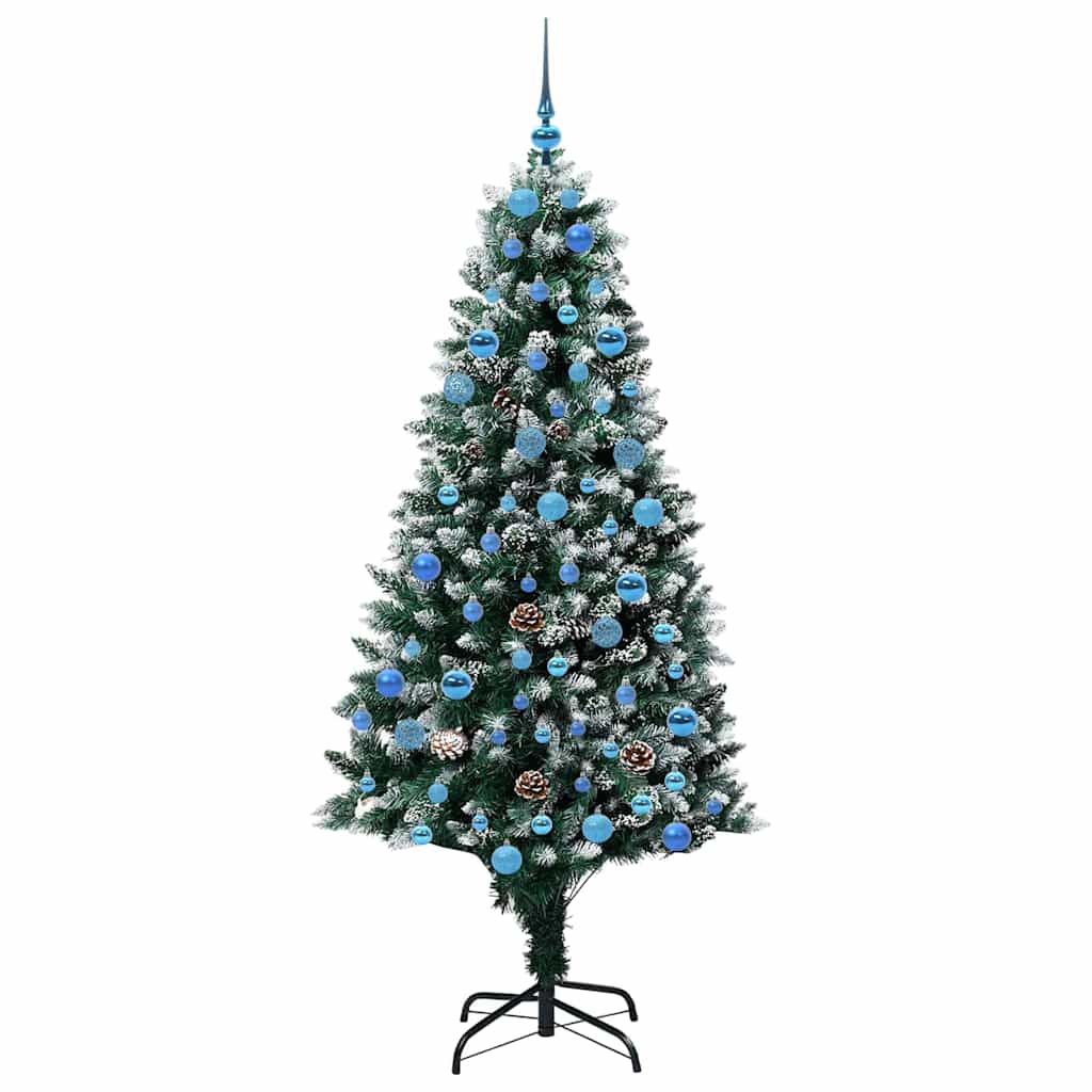 Künstlicher Weihnachtsbaum mit 300 LEDs mit Ständer Grün 180 cm