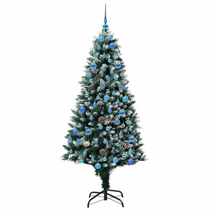 Künstlicher Weihnachtsbaum mit 300 LEDs mit Ständer Grün 180 cm