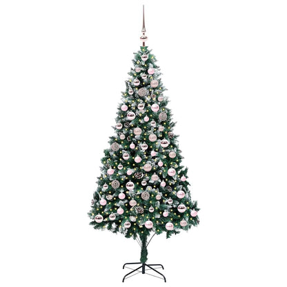 Künstlicher Weihnachtsbaum mit 300 LEDs mit Ständer Grün 210 cm