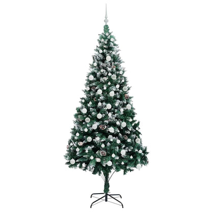 Künstlicher Weihnachtsbaum mit 300 LEDs mit Ständer Grün 210 cm