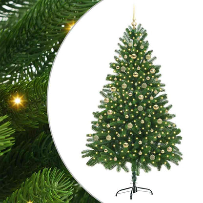 Künstlicher Weihnachtsbaum mit 300 LEDs mit Ständer Grün 210 cm